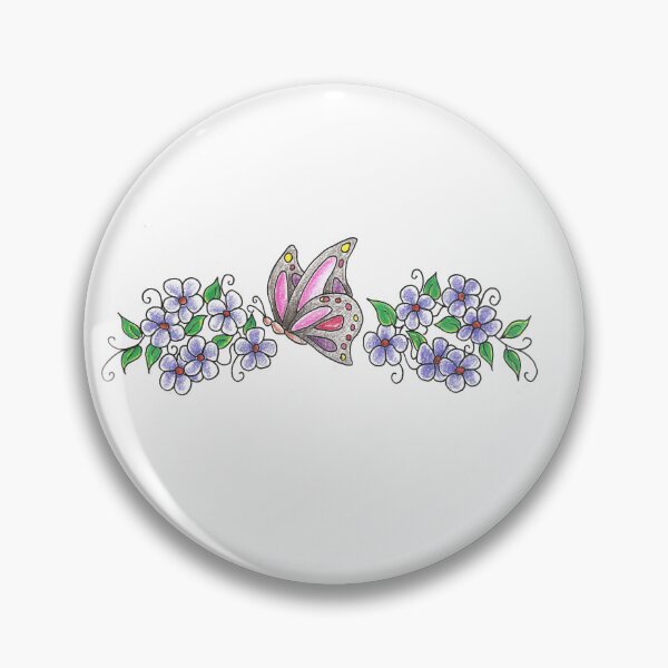 Item preview, Butterfly with flower spray designed and sold by shirtenvy.