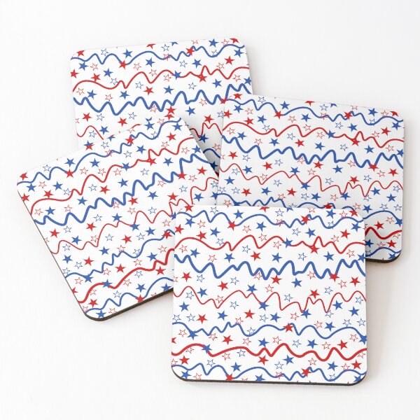 Item preview, Amercian Patriotic ZigZag Stripes and Stars Pattern designed and sold by mrhighsky.