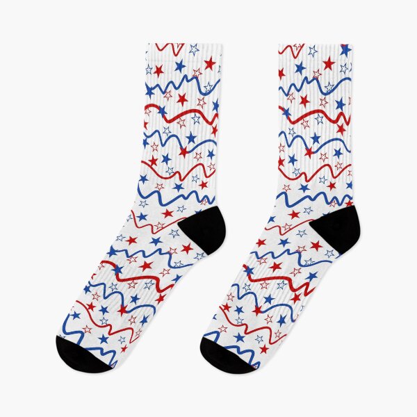 Item preview, Amercian Patriotic ZigZag Stripes and Stars Pattern designed and sold by mrhighsky.