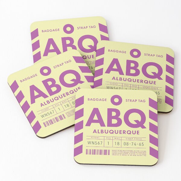 Item preview, Luggage Tag D - ABQ Albuquerque New Mexico USA designed and sold by VoodooCircus.