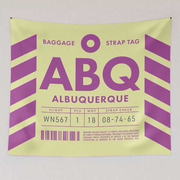 Item preview, Luggage Tag D - ABQ Albuquerque New Mexico USA designed and sold by VoodooCircus.