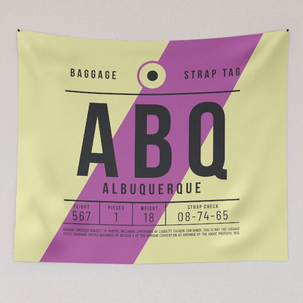Item preview, Luggage Tag E - ABQ Albuquerque New Mexico USA designed and sold by VoodooCircus.