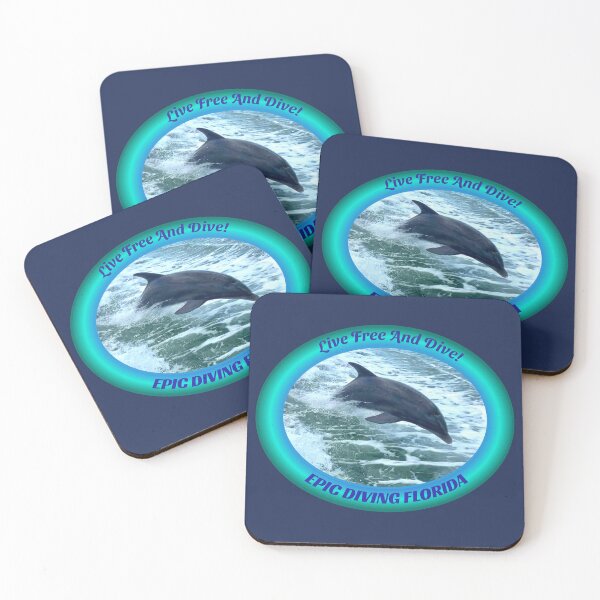 Item preview, Epic Diving Florida, Live Free And Dive Logo designed and sold by Artistability.