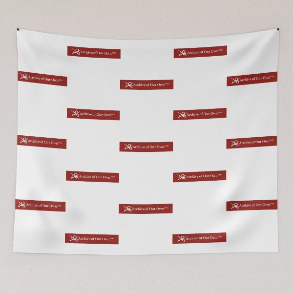 Item preview, Archive of our own Combination Mark Logo (White)   designed and sold by HappyClamB.