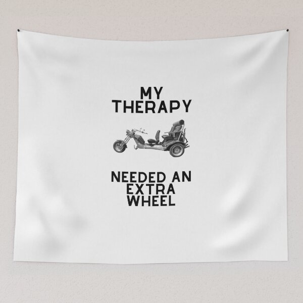 Item preview, Trike design, trike T-shirt, my therapy neede an extra wheel designed and sold by MayaAndNora.