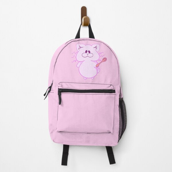 Item preview, Cute pink Kitten with spoon - Cat Mom/Dad designed and sold by MeowMeowsShop.