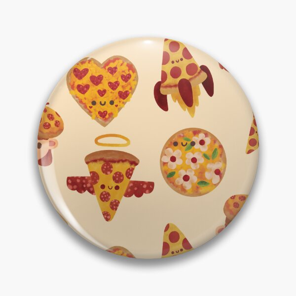 Artikelvorschau, Glückliches Pizza-Muster entworfen und verkauft von Brittany Hefren.