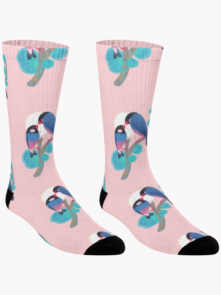 Thumbnail 3 of 5, Socks, Java sparrows designed and sold by pikaole.