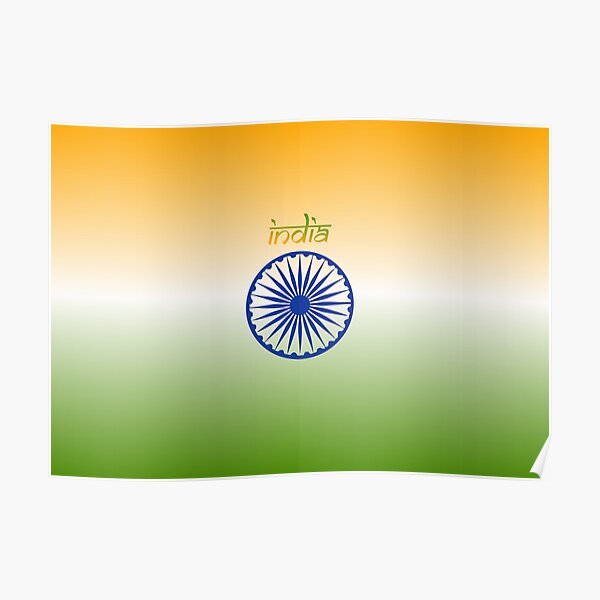 INDIA COUNTRY FLAG GLOSSY POSTER PICTURE PHOTO new delhi mumbai hindi sabha 990 