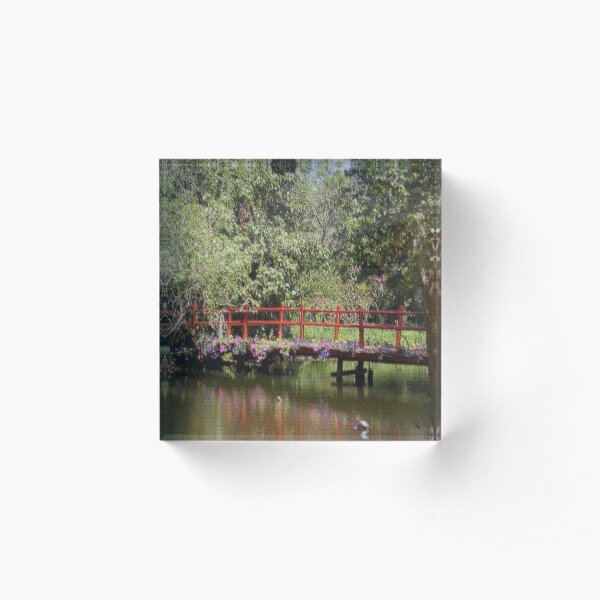 Red Bridge Acrylic Block