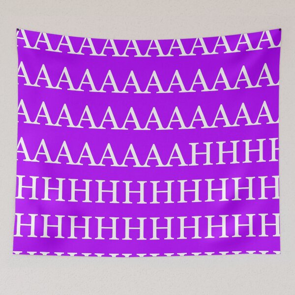 Item preview, AAAAAAAAAAAAAAHHHHHHHHHHH - white on purple designed and sold by Endless Screaming.
