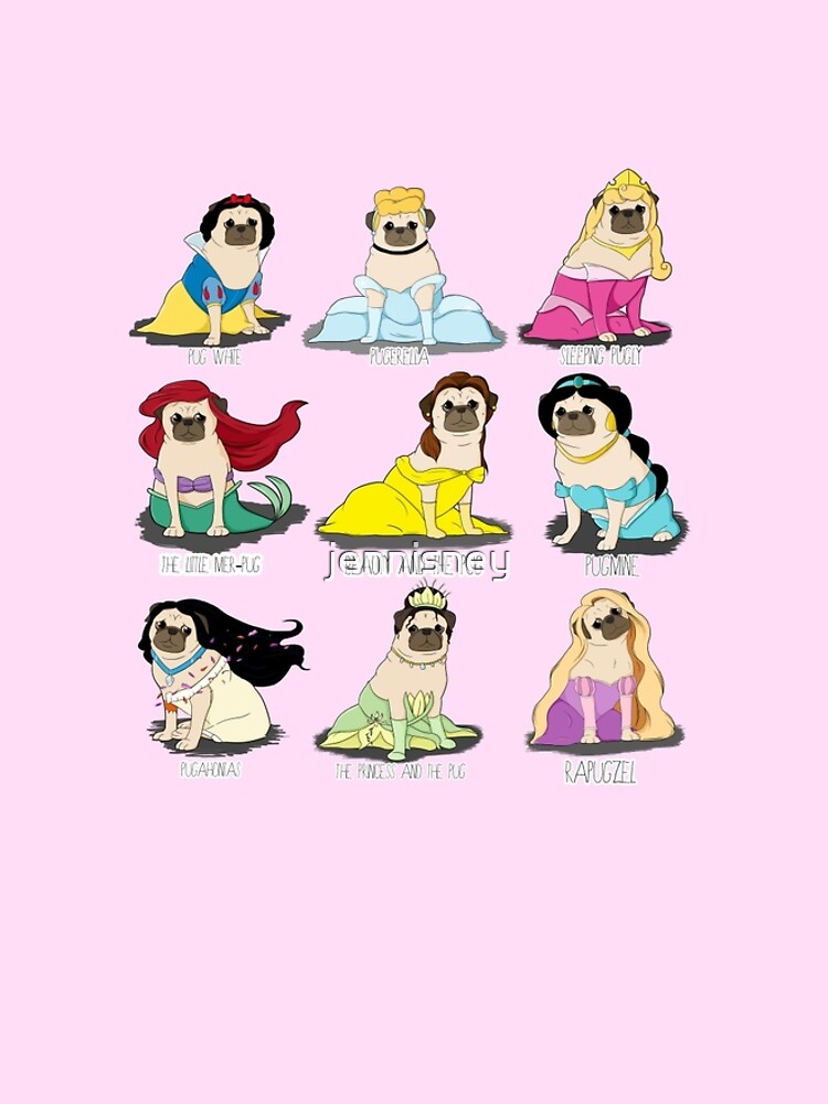 Pug Princesses by jennisney