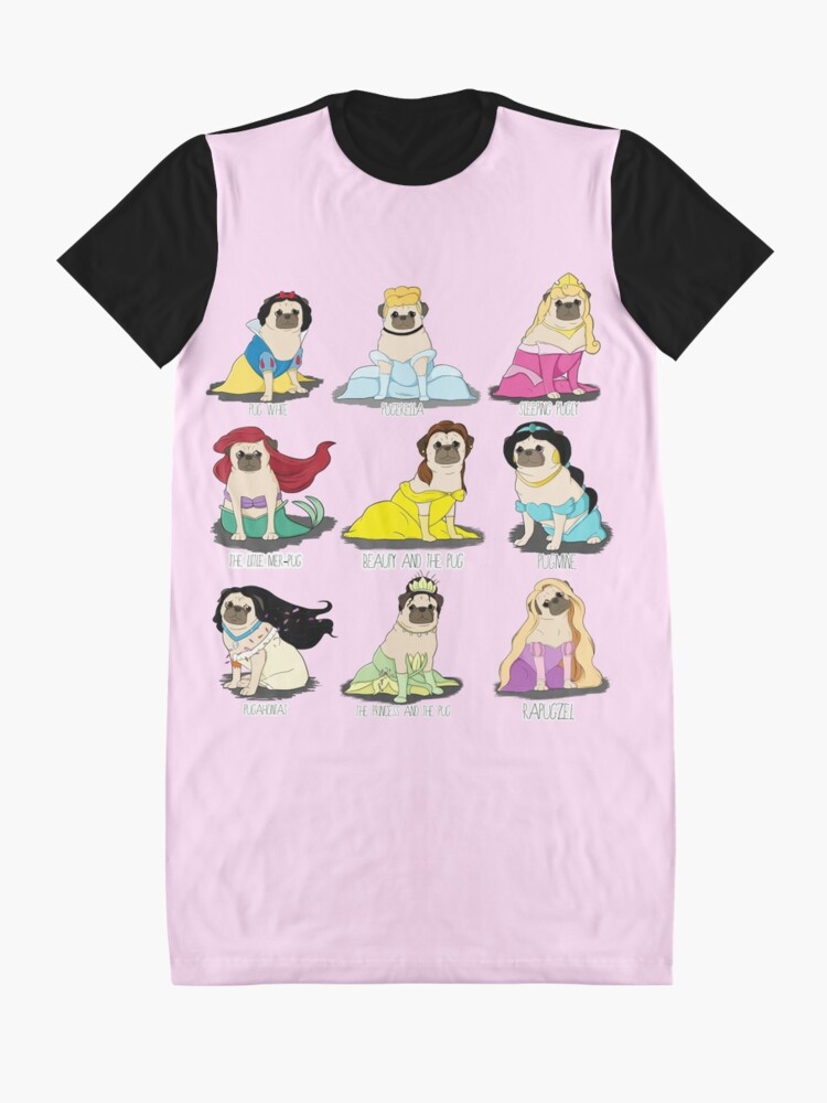 Alternate view of Pug Princesses Graphic T-Shirt Dress