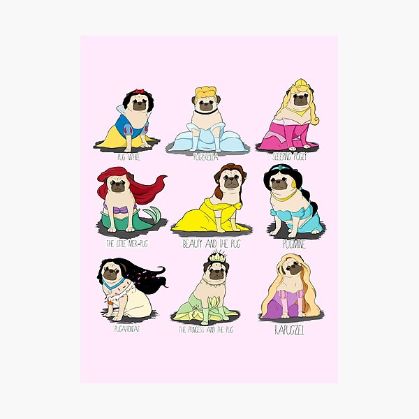 Item preview, Pug Princesses designed and sold by jennisney.