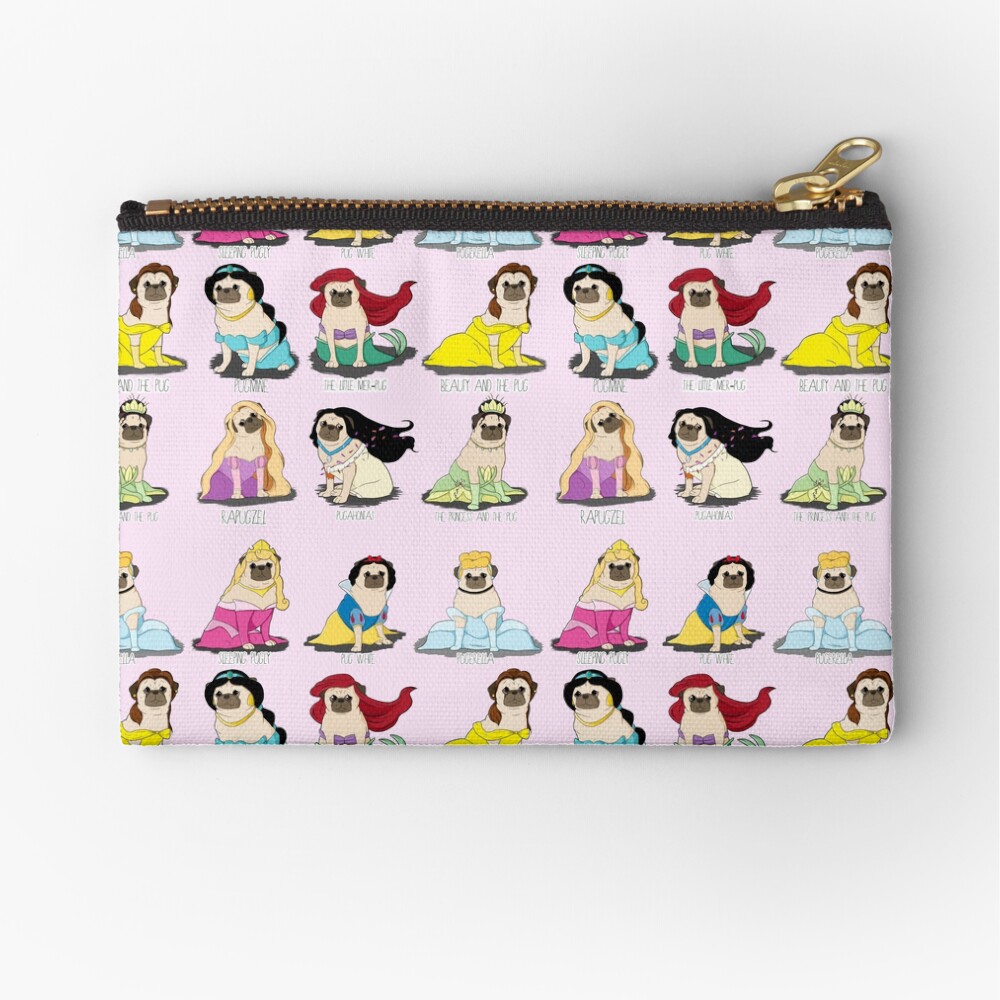 Pug Princesses Zipper Pouch