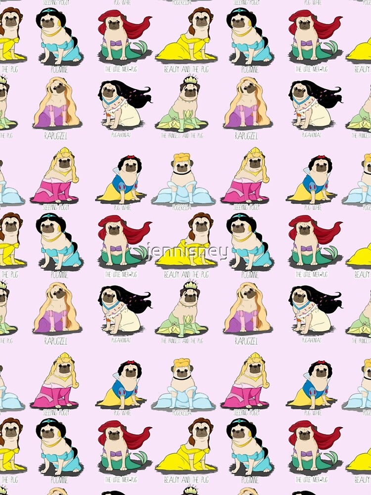 Pug Princesses by jennisney