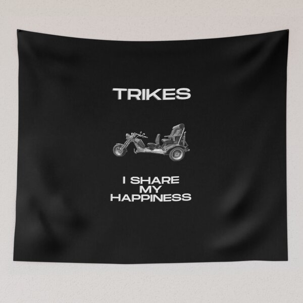 Item preview, Trike design, trike T-shirt, trikes share happiness designed and sold by MayaAndNora.