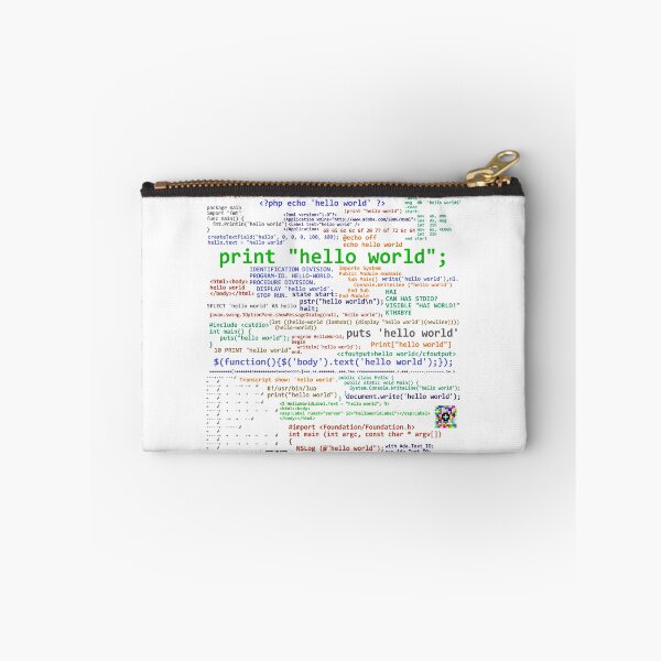 Aperçu de l'œuvre Hello World - Nombreux langages de programmation (légers) créée et vendue par kiprobinson.