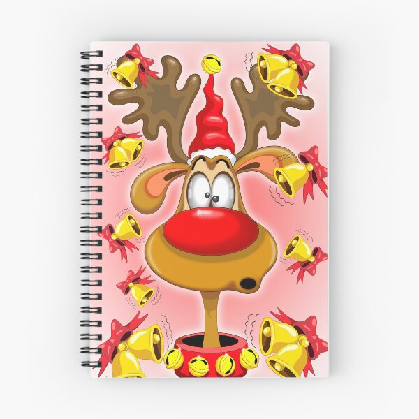 Item preview, Reindeer Fun Christmas Cartoon with Bells Alarms designed and sold by BluedarkArt.