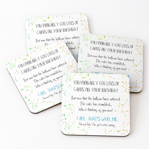 Item preview, Funny Belated Birthday designed and sold by Laura Lise Wong.