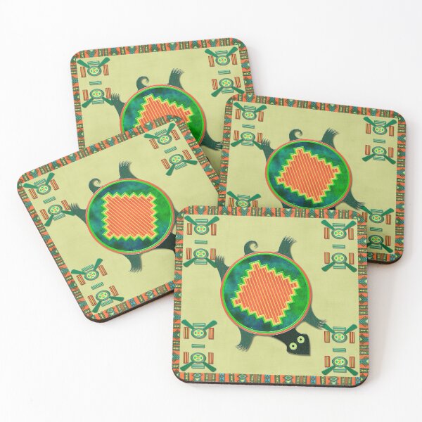 Item preview, Native American Folk Art Turtle designed and sold by bohemianbound.