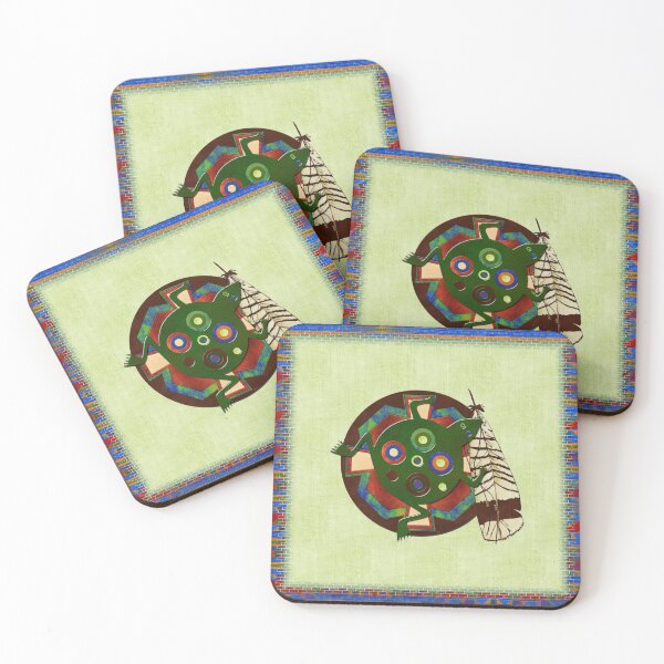 Item preview, Native American Folk Art Frog designed and sold by bohemianbound.