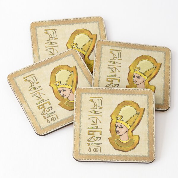 Item preview, Pharaoh Hieroglyphics Egyptian Folk Art designed and sold by bohemianbound.