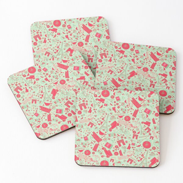 Item preview, STYLISH PARIS ADDICTION CUTE PARIS CITY THEME  DOODLE SEAMLESS PATTERN designed and sold by zenturtlemerch.