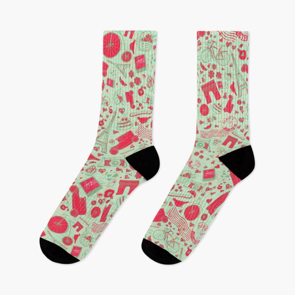 Item preview, STYLISH PARIS ADDICTION CUTE PARIS CITY THEME  DOODLE SEAMLESS PATTERN designed and sold by zenturtlemerch.