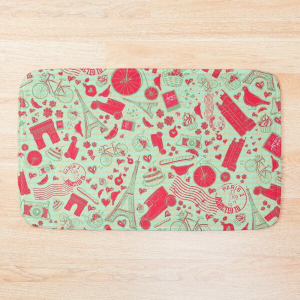 Item preview, STYLISH PARIS ADDICTION CUTE PARIS CITY THEME  DOODLE SEAMLESS PATTERN designed and sold by zenturtlemerch.