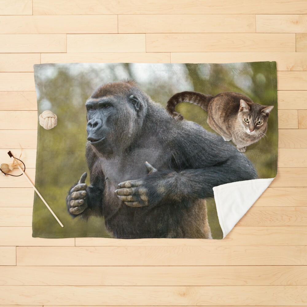 Gorilla Sitting Down Cutting Board by Passie