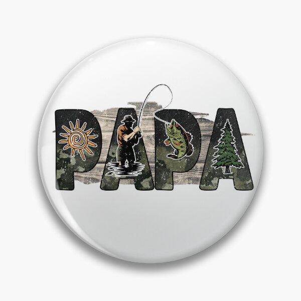Item preview, Fishing Papa Dad Daddy Angler Fish Outdoor Father's Day designed and sold by tjred01.