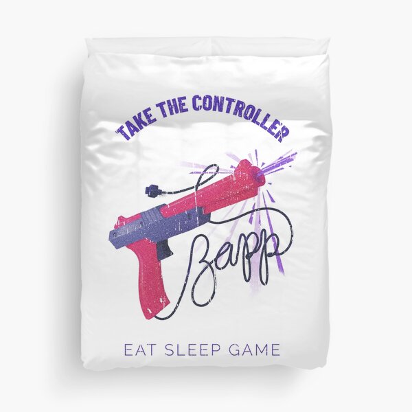 Take The Controller Eat Sleep Game Duvet Cover