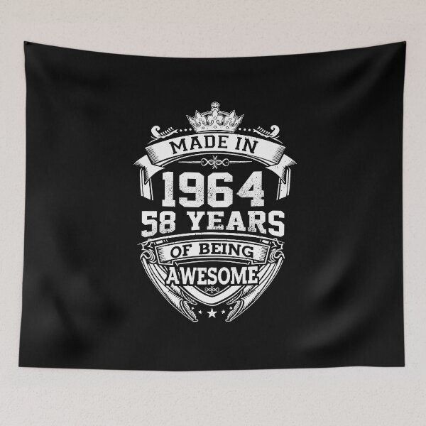 Item preview, Made In 1964 Limited Edition 58 Years Of Being Awesome Classic Birthday designed and sold by AraJordeStore.