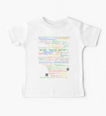Hello World - Many Programming Languages (dark) Baby Tee