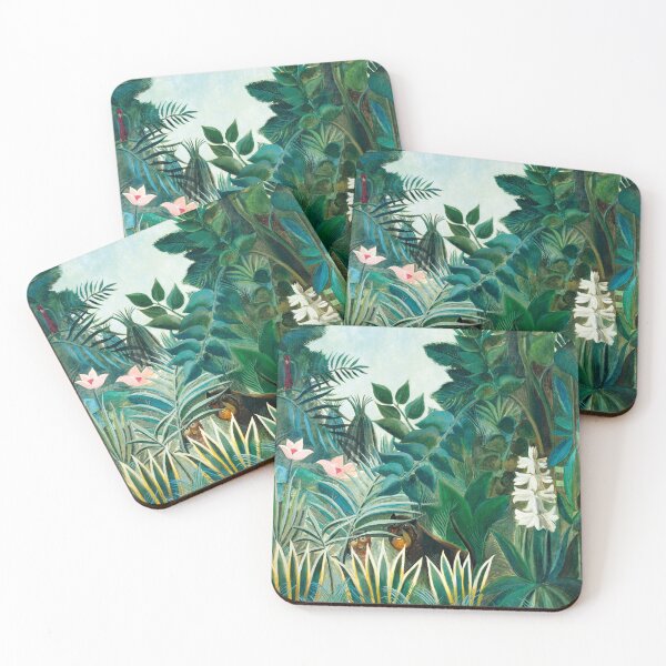 Item preview, Henri Rousseau's famous painting of The Equatorial Jungle from1909 designed and sold by fivo.