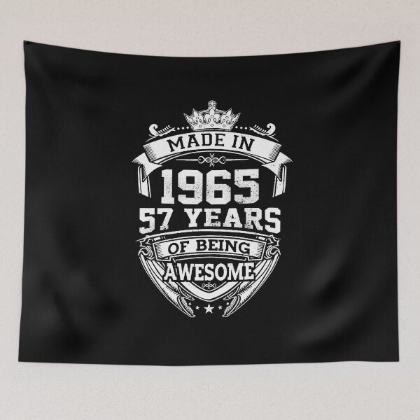 Item preview, Made In 1965 Limited Edition 57 Years Of Being Awesome Classic Birthday designed and sold by AraJordeStore.
