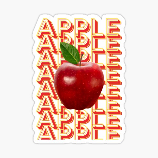 "Apple fruit" Sticker by ikong2488 Redbubble