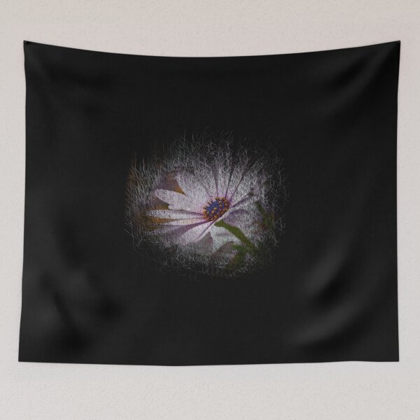 Item preview, White daisy scriblbe art designed and sold by DopeDesign111.