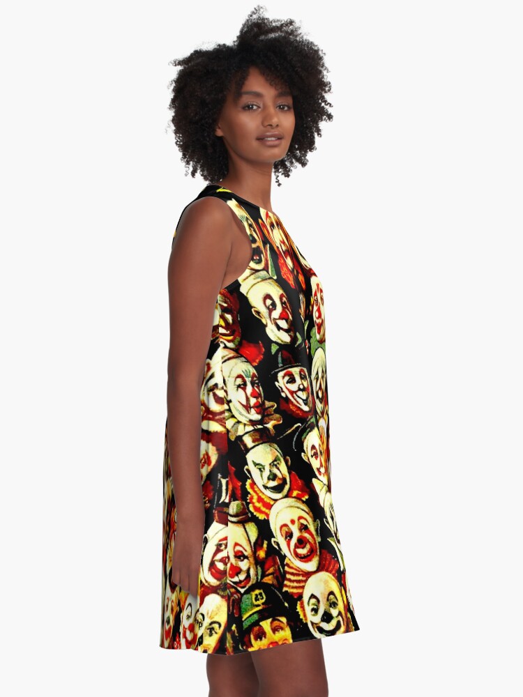 Alternate view of RINGLING BROS, BARNUM & BAILEY: Vintage Clown Print A-Line Dress