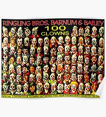 RINGLING BROS, BARNUM & BAILEY: Vintage Clown Print Poster