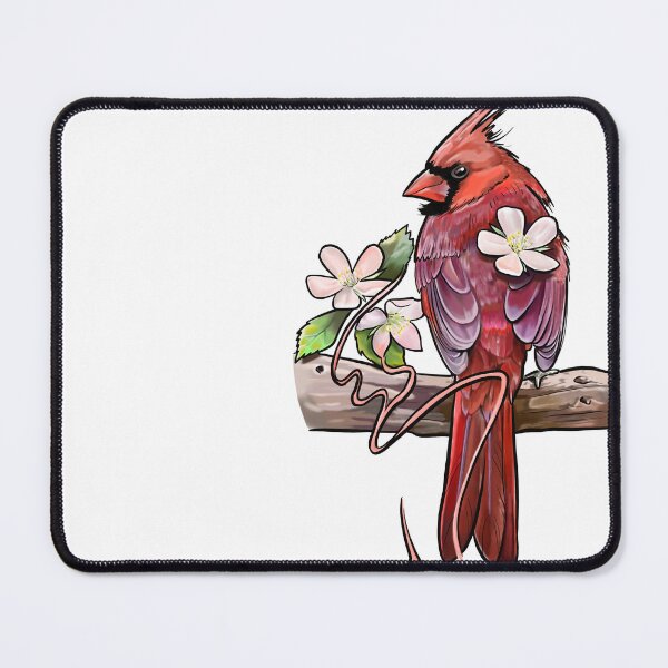 Item preview, Red Bird With Flowers designed and sold by Ketrinartistka.