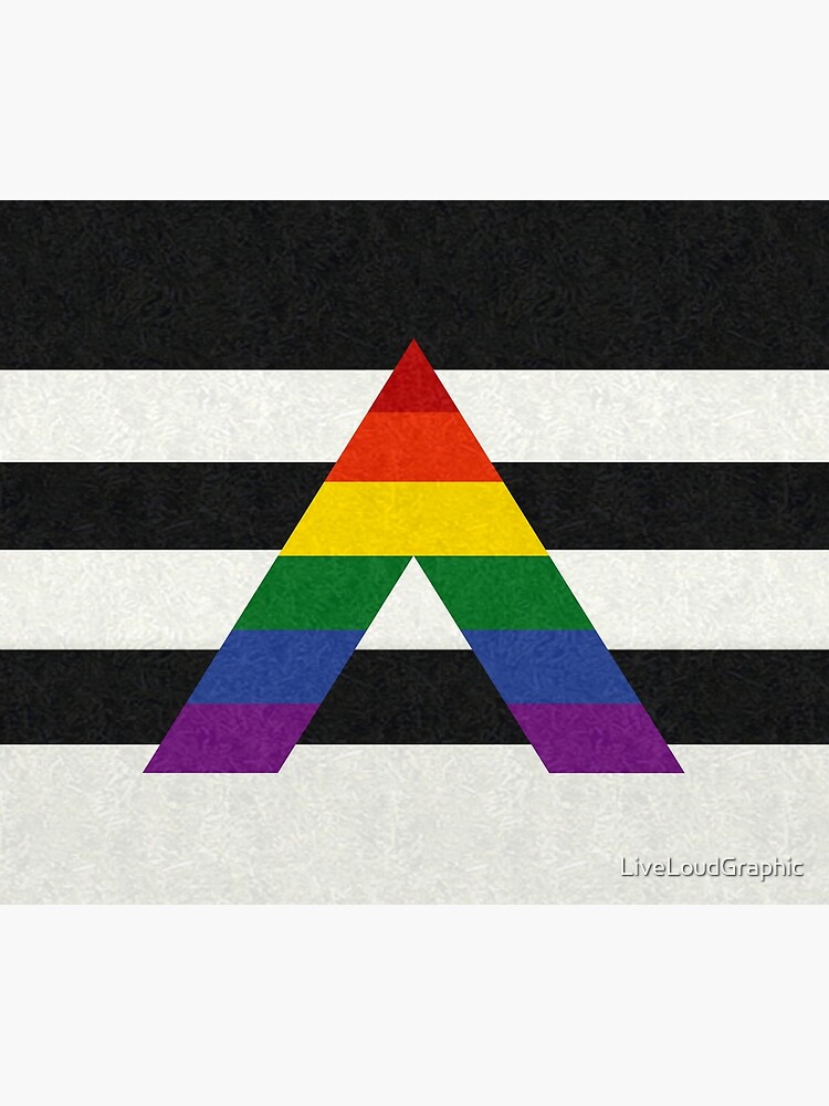 Lgbt Ally Flag Poster By Liveloudgraphic Redbubble