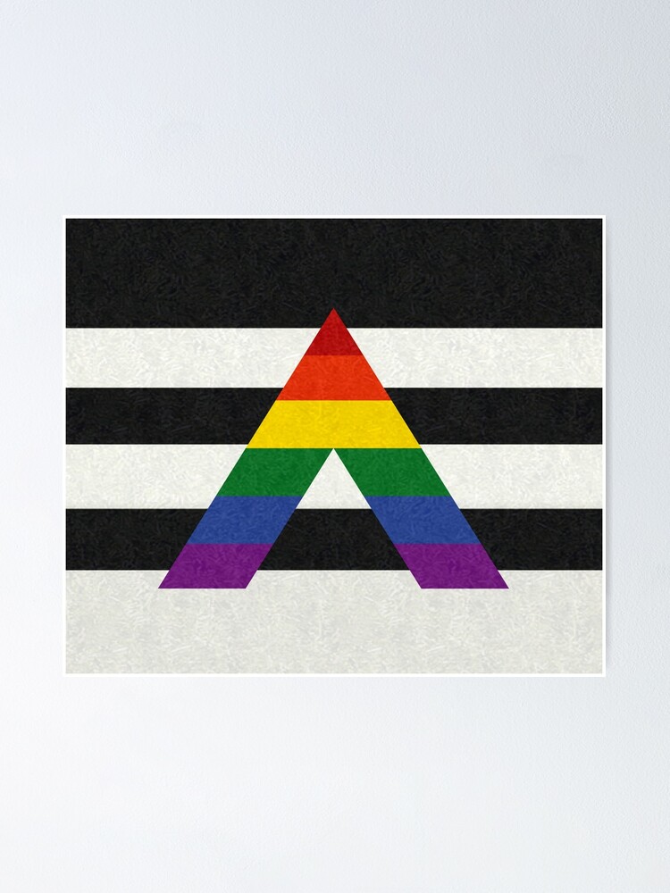 Lgbt Ally Flag Poster By Liveloudgraphic Redbubble