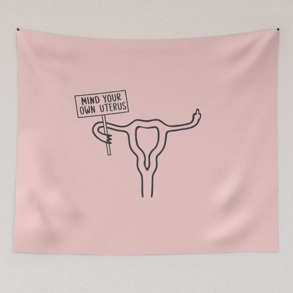Item preview, Mind Your Own Uterus Middle Finger Proc Choice Womens Rights  designed and sold by alenaz.