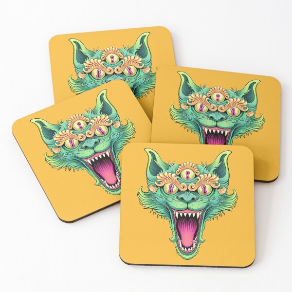 Item preview, Green Cat Head designed and sold by Goba Bali Studio.