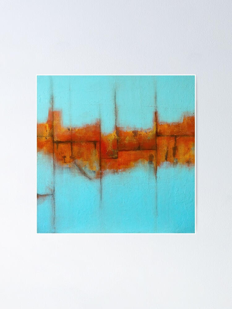 "Rust and Burnt Orange" Poster for Sale by boyad Redbubble