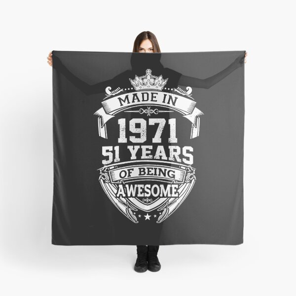 Item preview, Made In 1971 Limited Edition 51 Years Of Being Awesome Classic Birthday designed and sold by AraJordeStore.