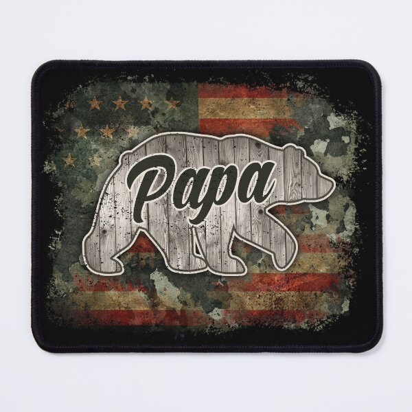 Item preview, Vintage American Flag Papa Bear Dad Daddy Father's Day designed and sold by tjred01.