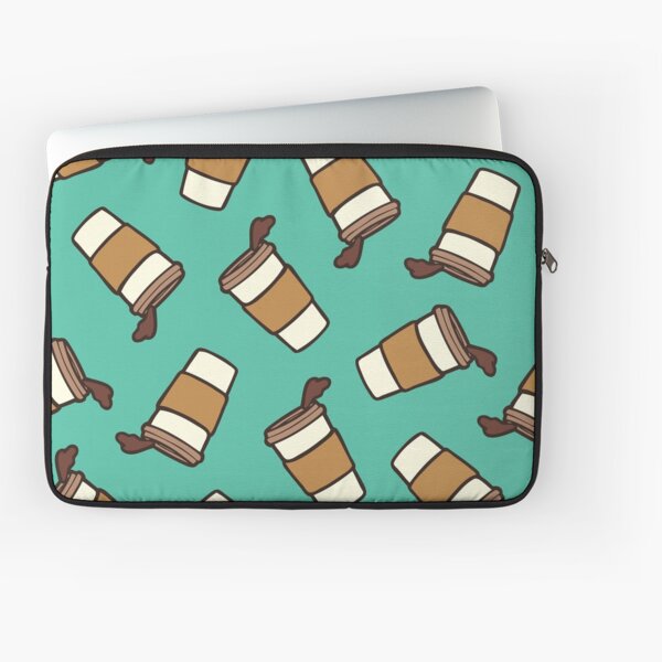 Take it Away Coffee Pattern Laptop Sleeve